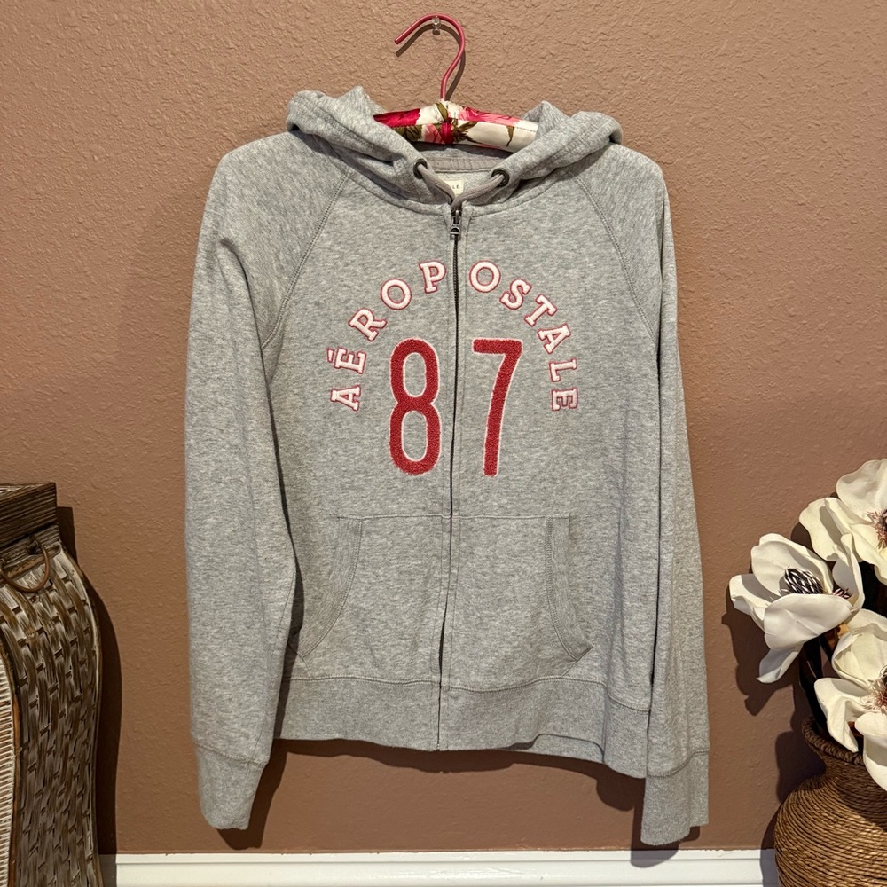 Aeropostale Gray Fleece Jacket